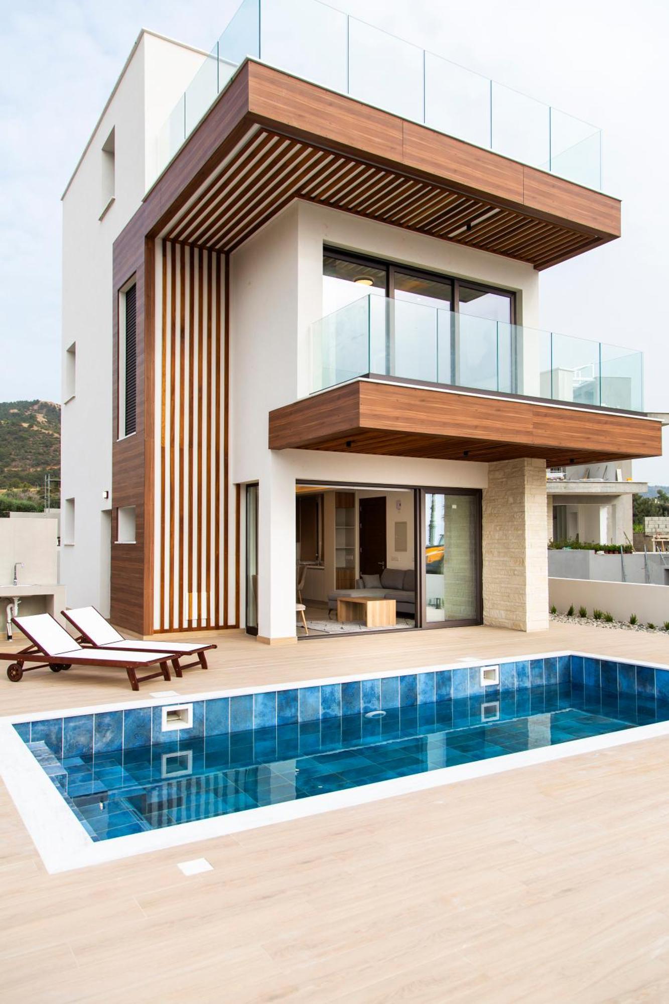 Santa Barbara Seafront Villas W Jacuzzi Pool بافوس المظهر الخارجي الصورة
